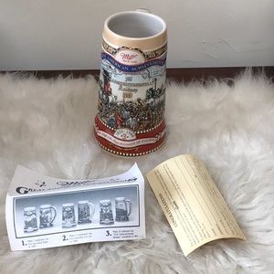 Vintage Miller numbered stein with CoA Great American Achievements Railway